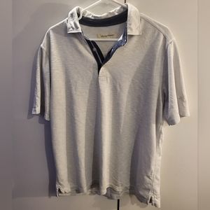 Tommy Bahama Mens Large Blue Gray Polo